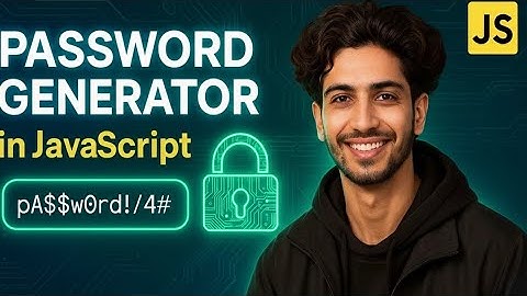 How to Generate Random Password Using JavaScript | Password Generator JavaScript Project | Git