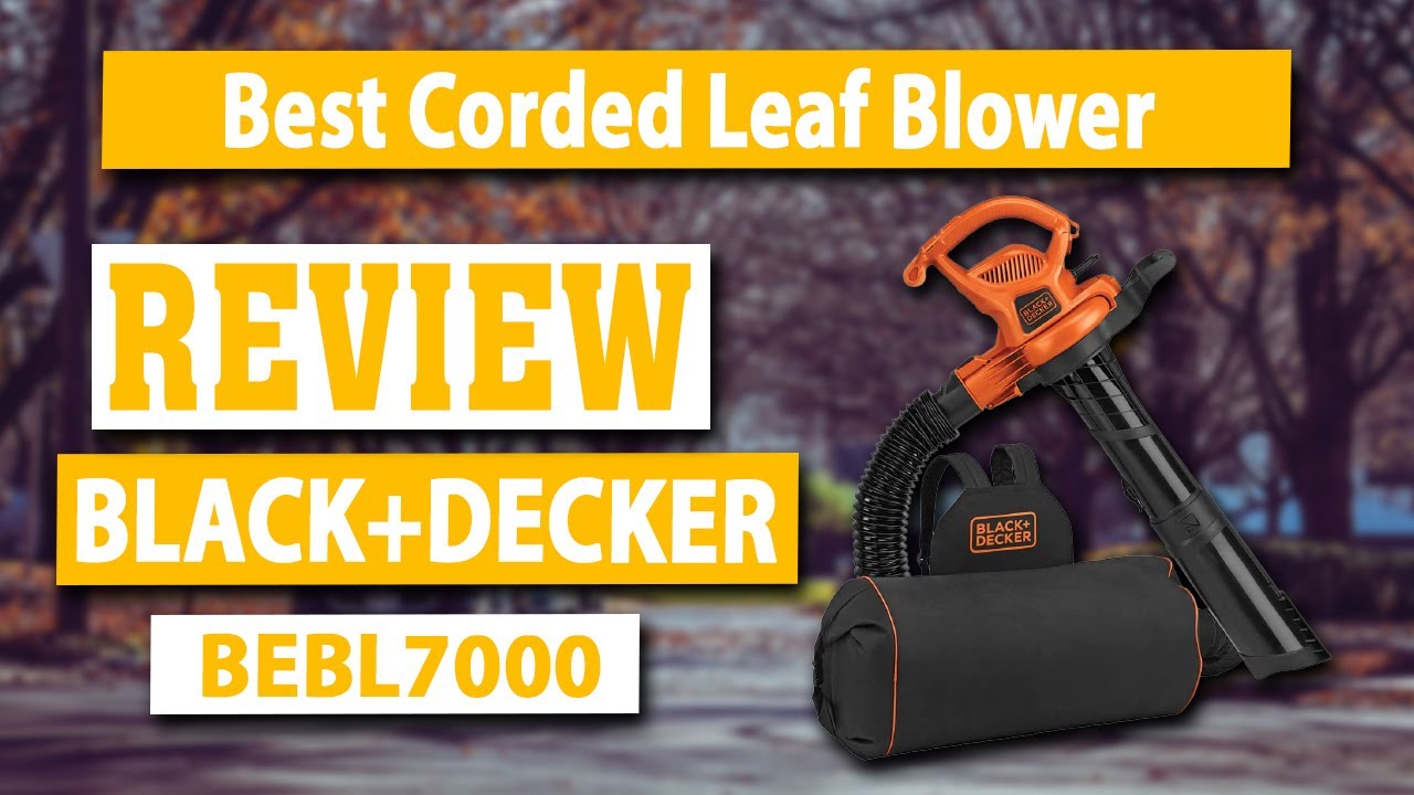 USED - BLACK+DECKER 3-in-1 Electric Leaf Blower, Leaf Vacuum, Mulcher  (BEBL7000) 711181184082