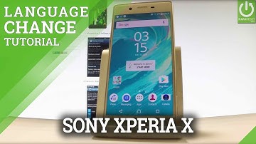 Set Langauge in SONY Xperia X F5121 - Change Language in SONY