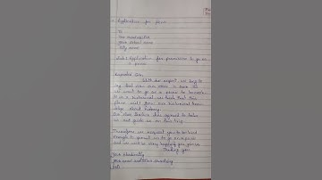 Application for permission to go on a picnic.