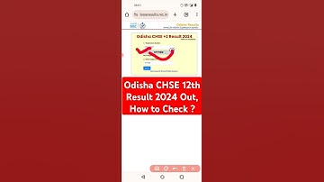 +2 Result 2024 Odisha Out ? Odisha CHSE Result 2024 Kaise Dekhe ? How to Check Odisha 12th Result ?