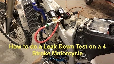 4 Stroke Motorcycle Leak Down Test (How to)
