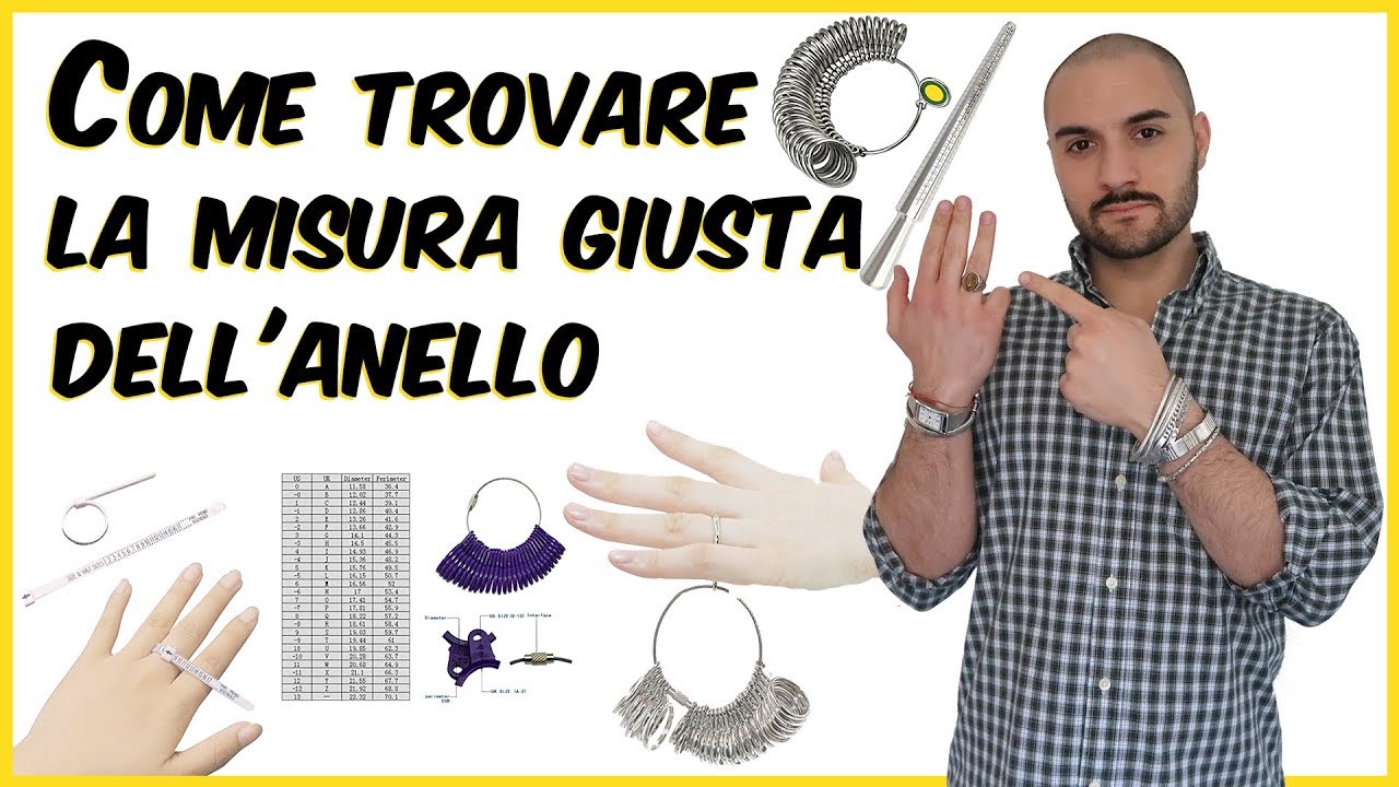 Come trovare la MISURA giusta dell'ANELLO 