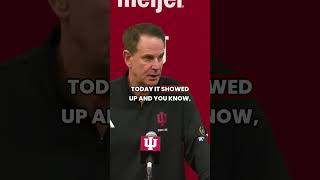 Great to see Tyler Morris back on the practice field. Cignetti points out his versatility. #iufb