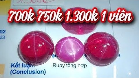 Đá ruby đỏ tổng hợp nhân tạo rất đẹp 😍 700k 750k 1.300k 1 viên có giấy kiểm định freeship toàn quốc