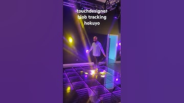 realtime blob tracking controls moving head lights with #touchdesigner