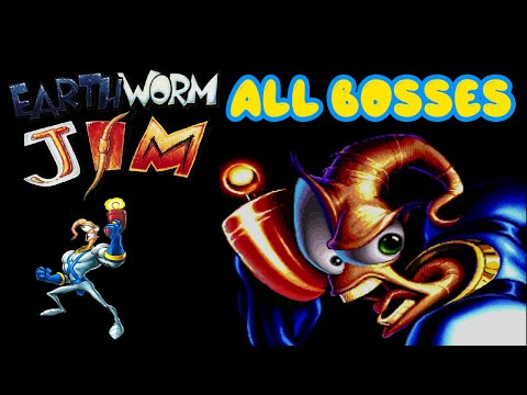 Earthworm Jim 3 обзор всех боссов (Earthworm Jim 3 all bosses) Денди, Dandy, Famicom