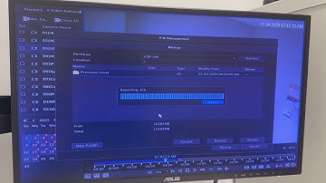 Downloading camera footage from UNIVIEW NVR