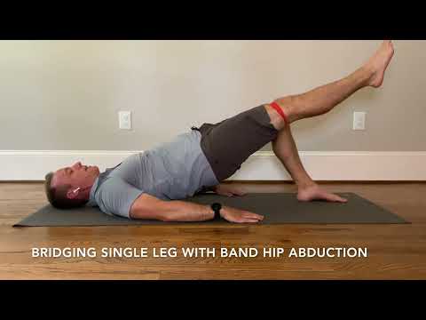 Bridging Single Leg with Band Hip Abduction
