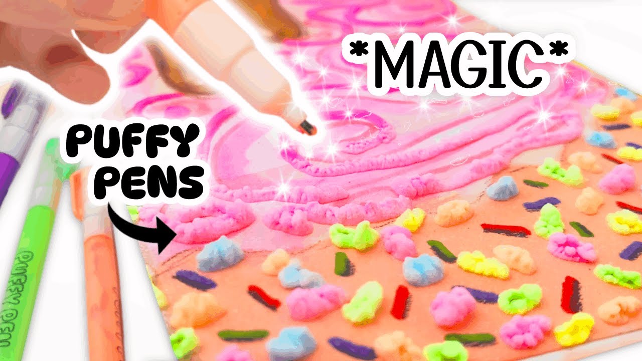 Drawing with MAGIC PUFFY PENS  Draw Your Journal Episode 13 