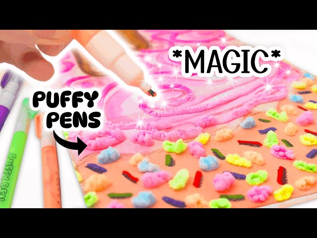 Drawing with MAGIC PUFFY PENS  Draw Your Journal Episode 13 