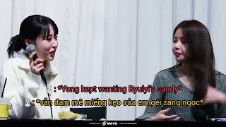 [Moonsun funny moments] Byulyi don't let Yong eat her candy and results 🤣 #mamamoo #moonsun #fansign