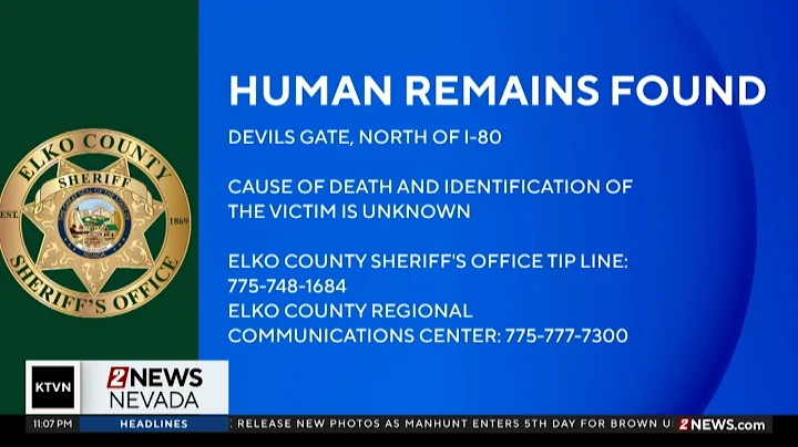 Homicide investigation launched after skeletal remains found in Elko County