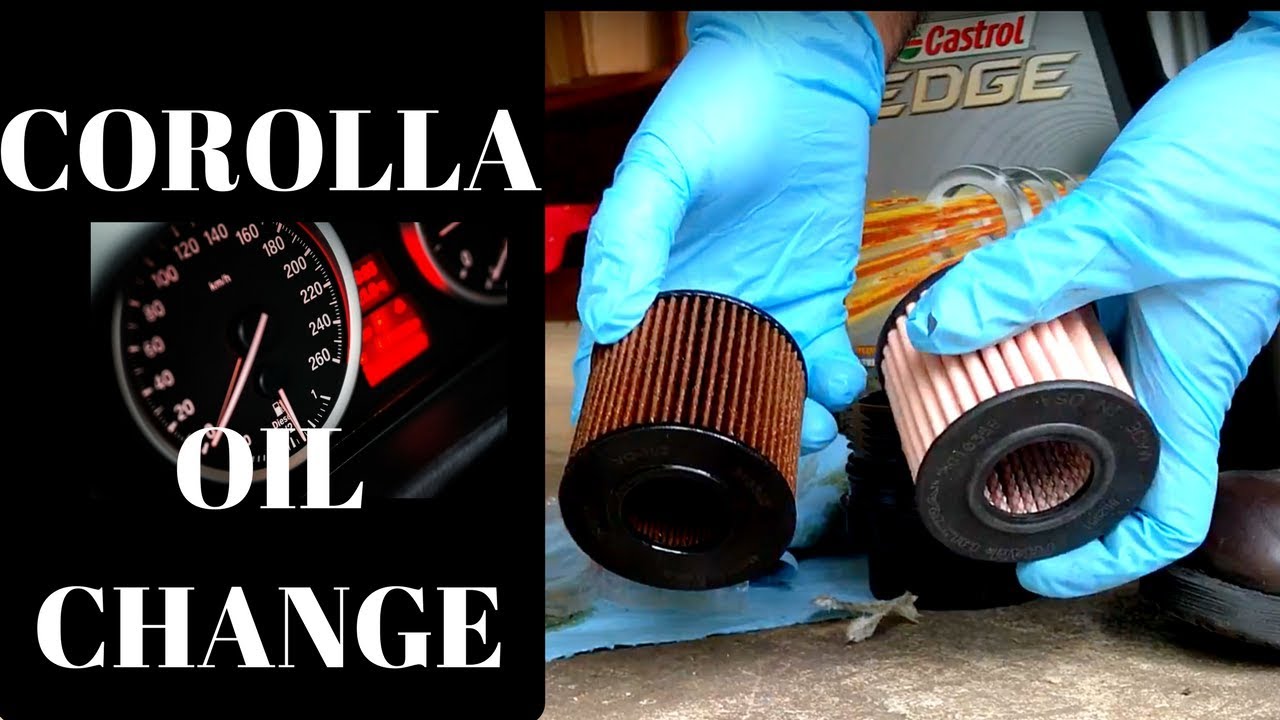 2009 Toyota Corolla 1.8L Oil Change - YouTube