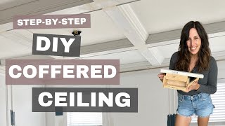 How to Build a DIY Coffered Ceiling (Step-by-Step)