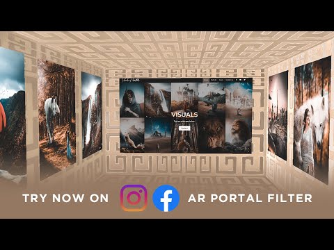 Augmented reality Portal Visuals of Karthik - Facebook and instagram filters