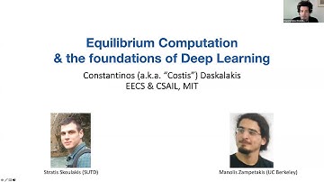 UW ECE Research Colloquium, May 11, 2021: Constantinos Daskalakis - MIT