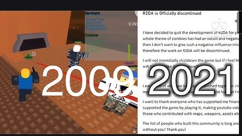 Evolution of R2DA 2009-2021 (entire timeline of R2DA)