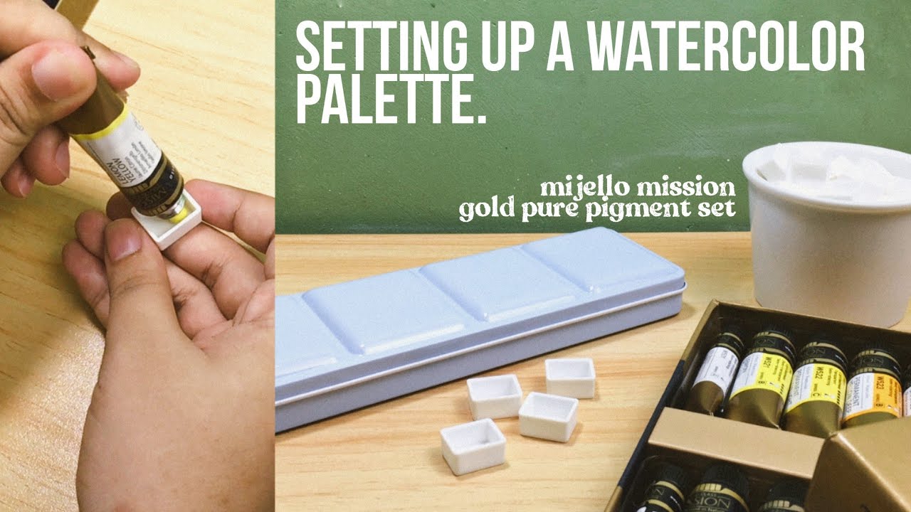 Mijello Mission Fusion18 Palette unboxing and review, Art supplies