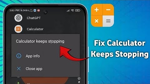 How to Fix Calculator Keeps Stopping Problem (2025) Calculator Keeping Stopping Problem Solve.
