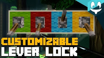 CUSTOMIZABLE Lever COMBINATION Lock for Minecraft! [SMALLEST]
