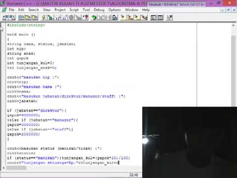 Cara Menghitung Gaji Karyawan C++  