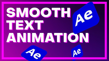 Smooth Text Animation in After Effects (Under 1 minute)