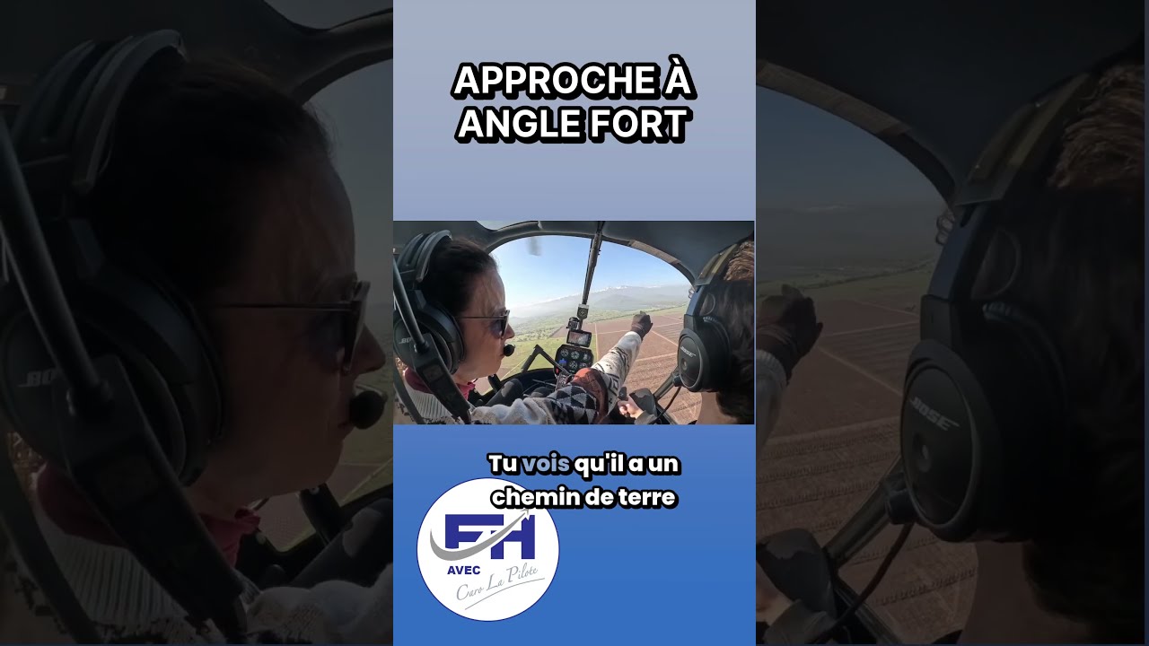 Embarquez avec Carolina pour une approche à angle fort en hélicoptère Robinson R22 🚁