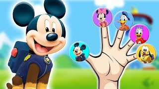 Familia Dedos En Espanol - Mickey Mouse Y La Patrulla Canina On Tv Bebe Canciones Infantiles Ф