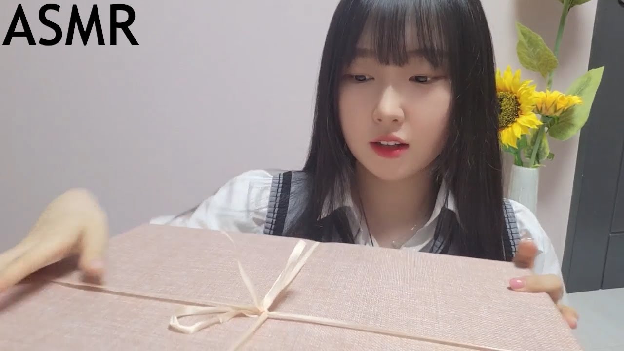 선물 언박싱ASMR ｜젤리이팅,태핑,속닥속닥,뇌마사지｜Unboxing
