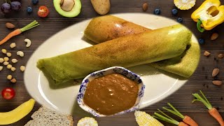 Pesarattu(Moong dhal dosa) / Ginger Chutney, Healthy & quick Recipe