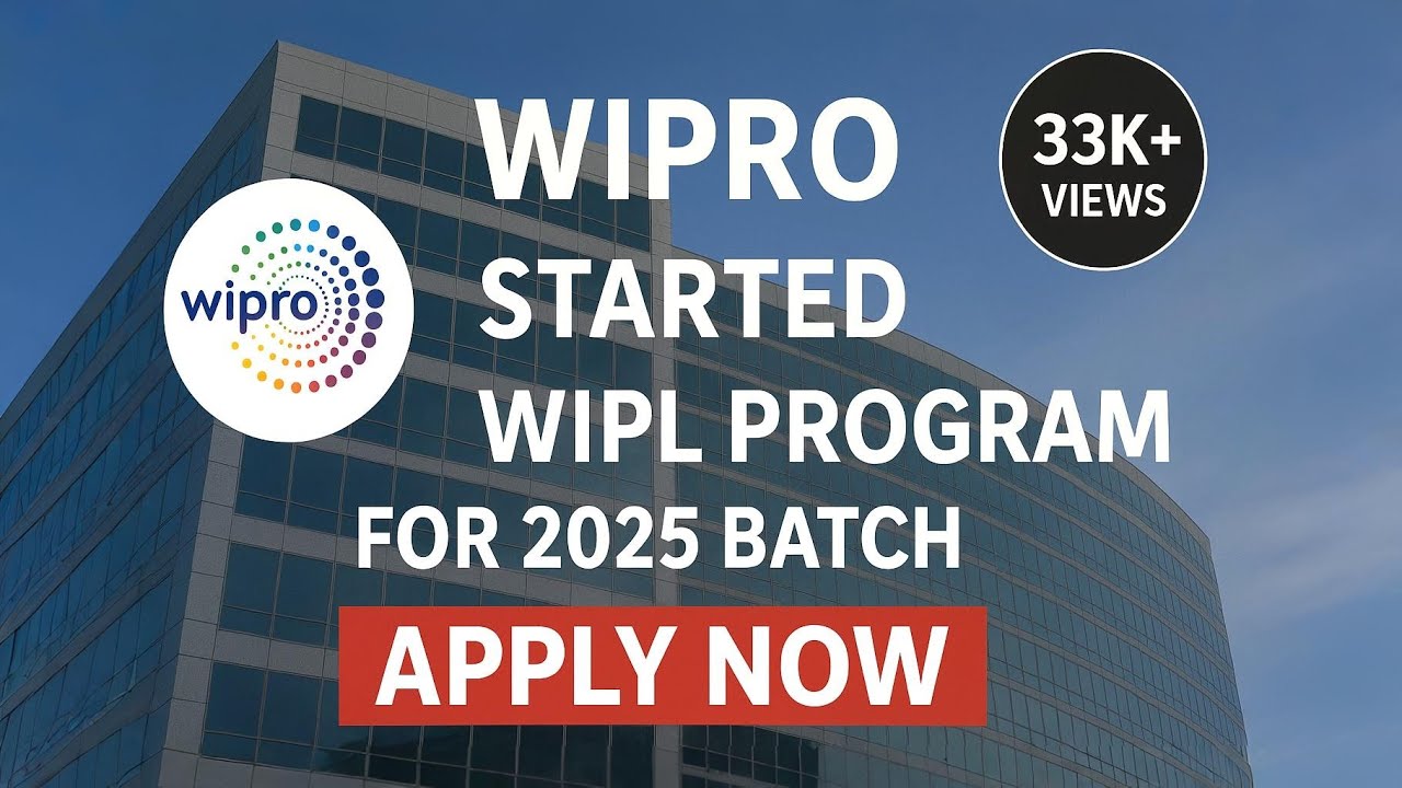 🔥 WIPRO WILP Program 2025 | Work Integrated Learning Program | Freshers Apply Now | 