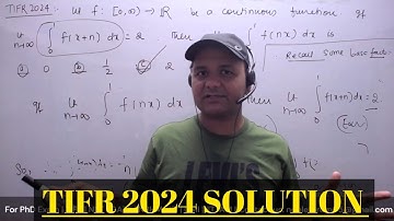 TIFR 2024 Mathematics Solution | TIFR 2024 Real Analysis Solution | Noble Forum | Sumit Sir