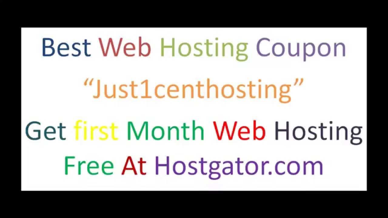  Hosting Promo Code One Month Free Hosting From YouTube