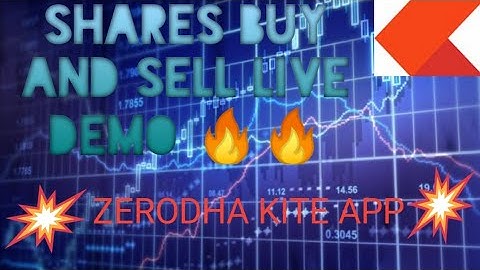How To BUY 🔥 SELL SHARES on Zerodha Demat a/c,KITE APP? Live   Demo!!🔥🔥..
