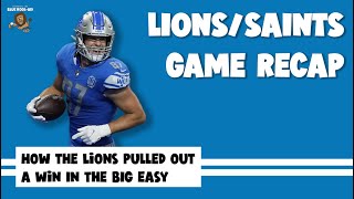 Lions beat the Saints in New Orleans - LIVE reactions