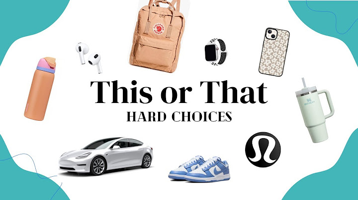 THIS OR THAT! [HARD CHOICES] 😧🥵