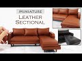 DIY Miniature Leather Couch