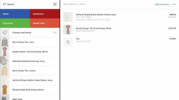 Check out customers from your Square for Retail POS