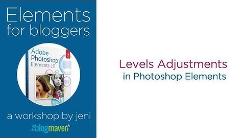 Adjusting Levels in Photoshop Elements