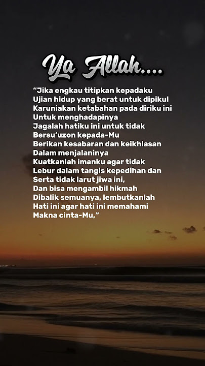Ya Allah, kuatkan aku menghadapi ujian darimu #shortvideo #quotes #motivasi #shorts