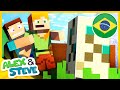 🐢STEVE COMEU OVO DE TARTARUGA - A VIDA DE ALEX E STEVE   MINECRAFT ANIMAÇÃO