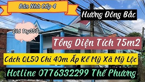 Bán Nhà Cấp 4 Đất Thổ Cách QL50 Chỉ 40m Đường Đan 2m Ấp Kế Mỹ Xã Mỹ Lộc Cần Giuộc Long An
