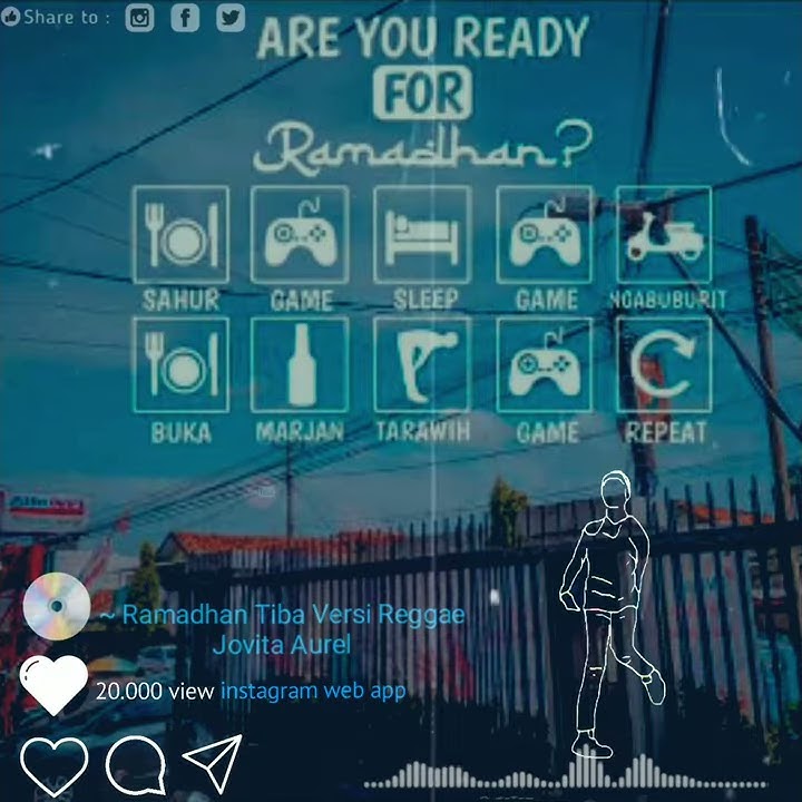 Story Wa || Ramadhan Tiba versi Reggae by Jovita aurel