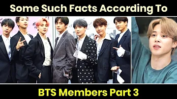 Some Such Facts According To BTS Members Part 3 #shorts