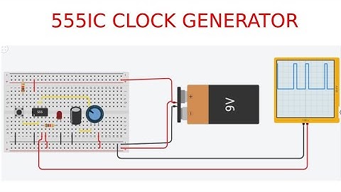 Clock generator using 555IC
