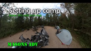 ADVenture moto Camp setup | Masons ADV | KLR 650