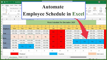 How to Create a SMART Work Schedule in Excel | Employee Scheduling