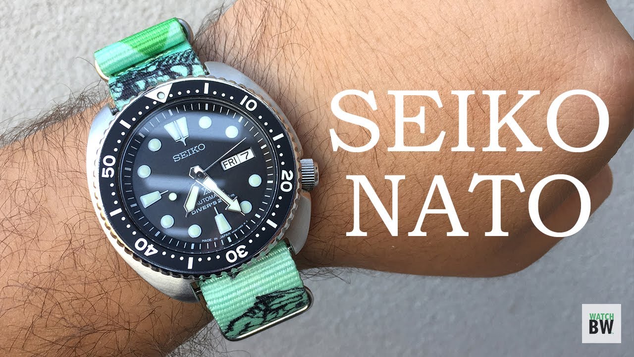 The Seiko NATO - Cool custom NATO strap - YouTube