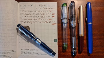Comparing Pilot Nibs